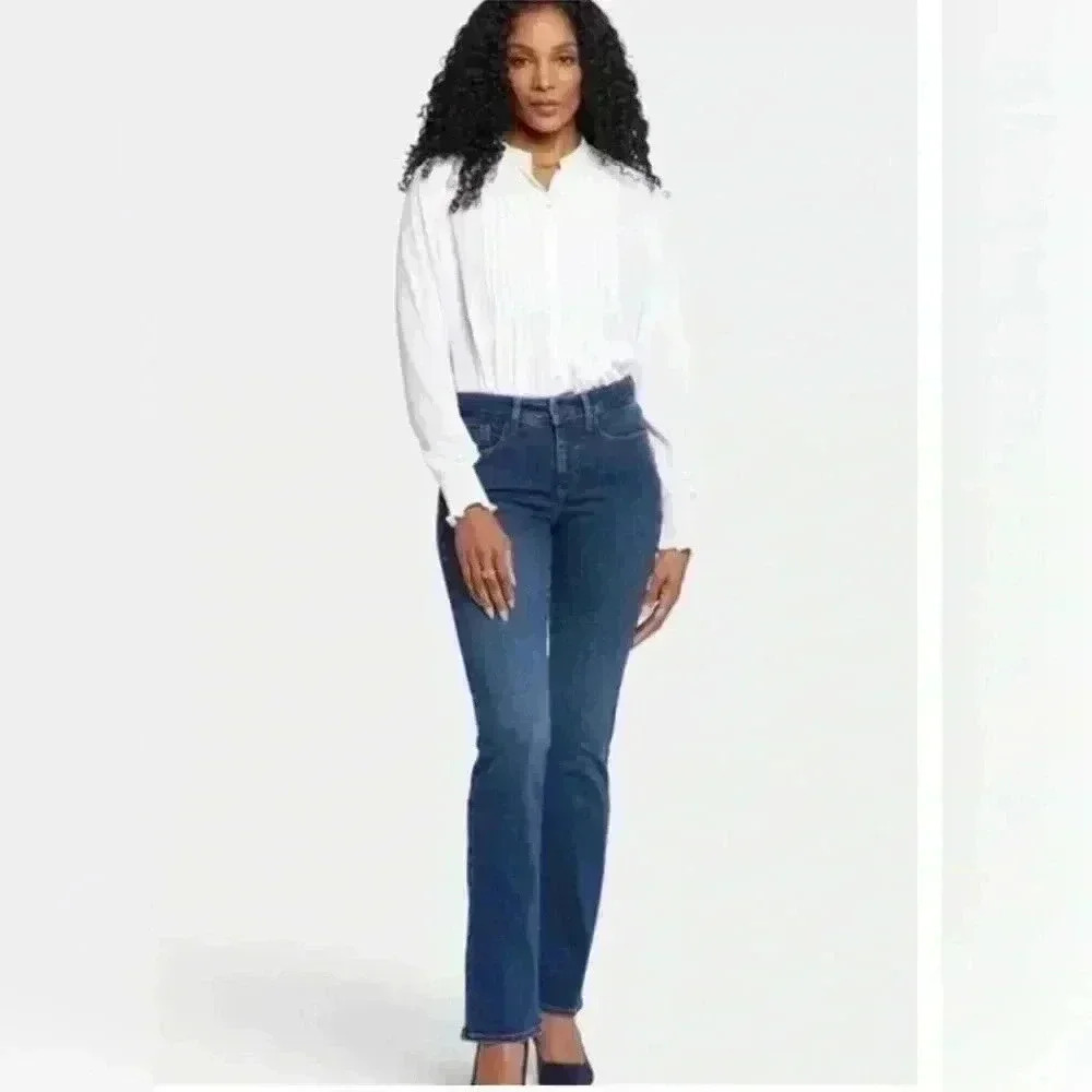 NYDJ Barbara Bootcut Jeans Dark Blue Size 0